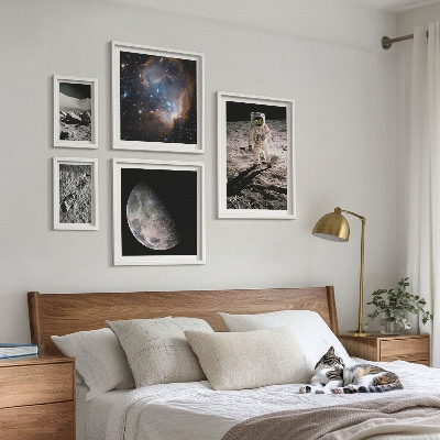 5 paveikslų rinkinys su rėmais Kosminiai atradimai ir paslaptys