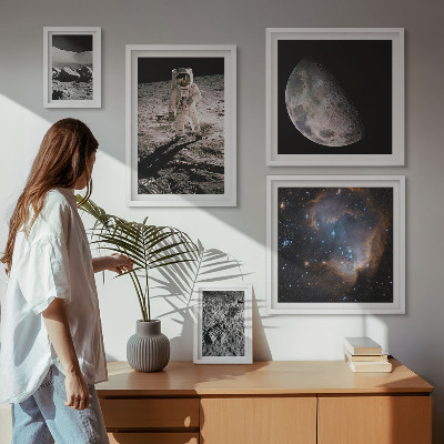 5 paveikslų rinkinys su rėmais Kosminiai atradimai ir paslaptys