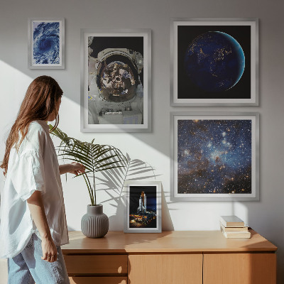 Sieninė paveikslų galerija Astronautų atradimai kosmose