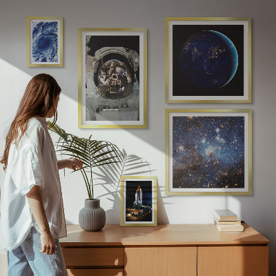Sieninė paveikslų galerija Astronautų atradimai kosmose