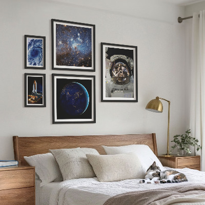 Sieninė paveikslų galerija Astronautų atradimai kosmose