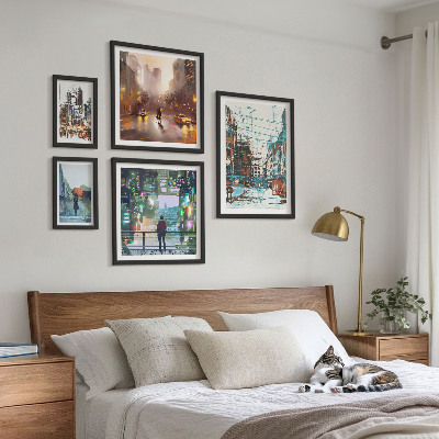 Sieninė paveikslų galerija Šiuolaikiniai miesto peizažai