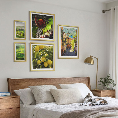 5 paveikslų rinkinys su rėmais Žavingi Toskanos kraštovaizdžiai