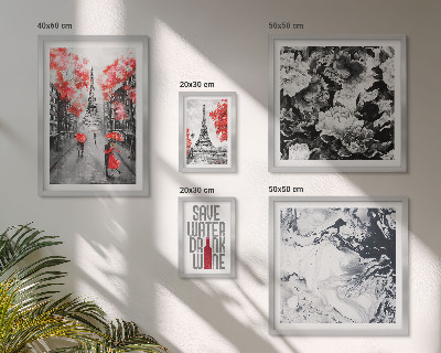Sieninė paveikslų galerija Paryžiaus gėlės ir raštai