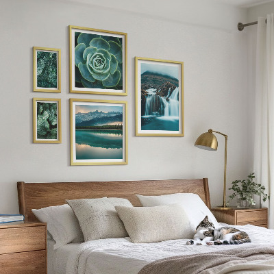 Sieninė paveikslų galerija Žali augalai kriokliai gamta