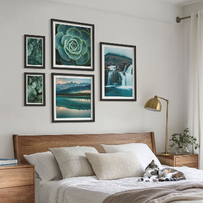 Sieninė paveikslų galerija Žali augalai kriokliai gamta