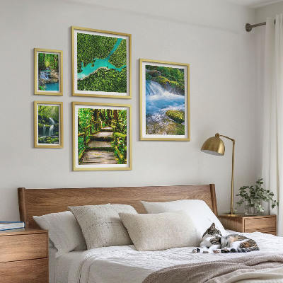 Paveikslų rinkinys miegamajam Žalios ramybės oazės miške