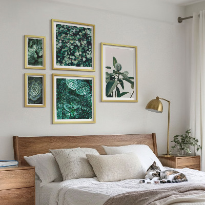 Sieninė paveikslų galerija Augalų motyvai žali lapai