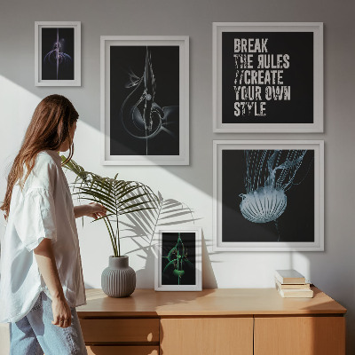 Sieninė paveikslų galerija Abstraktūs kūrybiniai motyvai