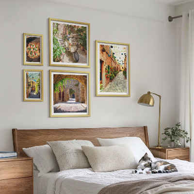 Paveikslų rinkinys miegamajam Žavingos itališkų patiekalų gatvelės