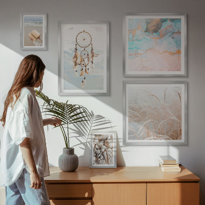 Sieninė paveikslų galerija Boho svajonių paplūdimio gamta