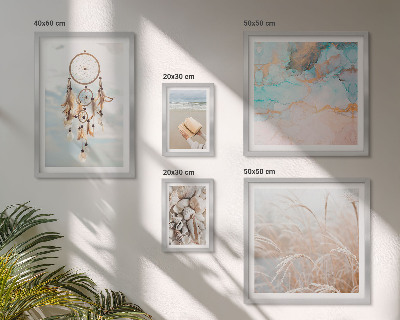 Sieninė paveikslų galerija Boho svajonių paplūdimio gamta