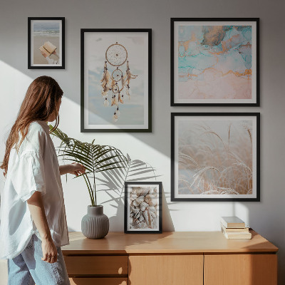 Sieninė paveikslų galerija Boho svajonių paplūdimio gamta