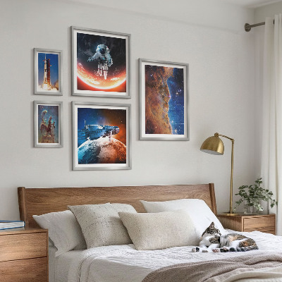 Paveikslų rinkinys miegamajam Galaktikos kosminės kelionės