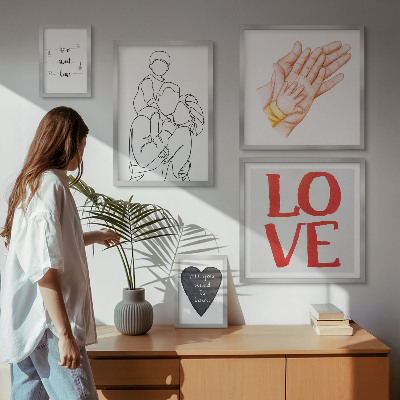 Sieninė paveikslų galerija Šeima, meilė, šiluma, laimė