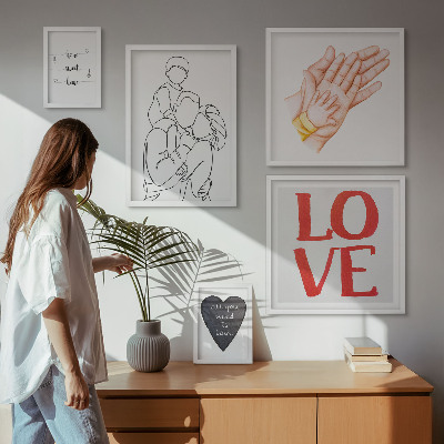 Sieninė paveikslų galerija Šeima, meilė, šiluma, laimė