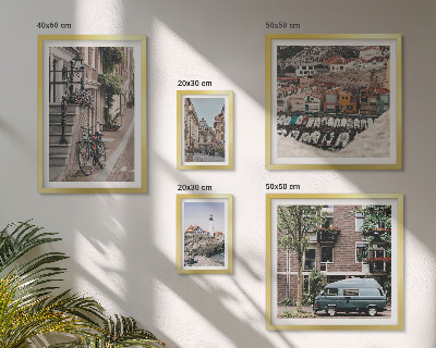 Sieninė paveikslų galerija Žavingos dviračių gatvės