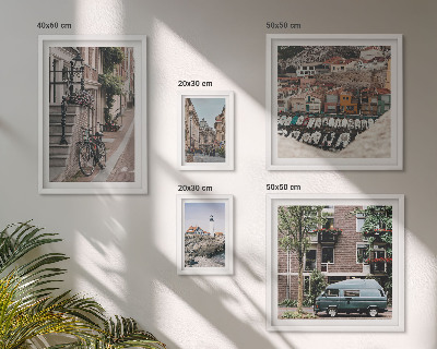 Sieninė paveikslų galerija Žavingos dviračių gatvės