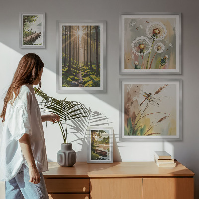 Sieninė paveikslų galerija Miško peizažai, gamta, ramybė