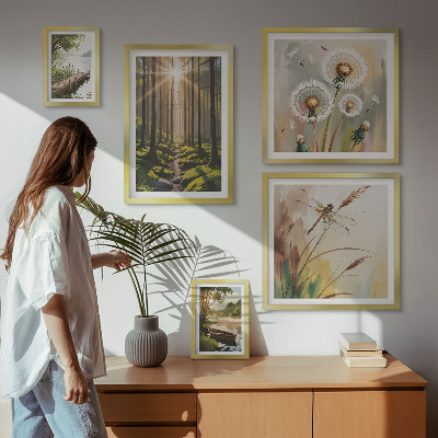 Sieninė paveikslų galerija Miško peizažai, gamta, ramybė