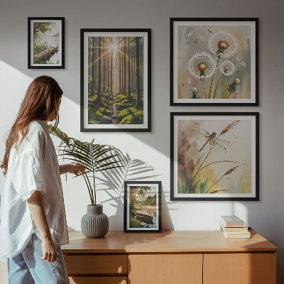 Sieninė paveikslų galerija Miško peizažai, gamta, ramybė