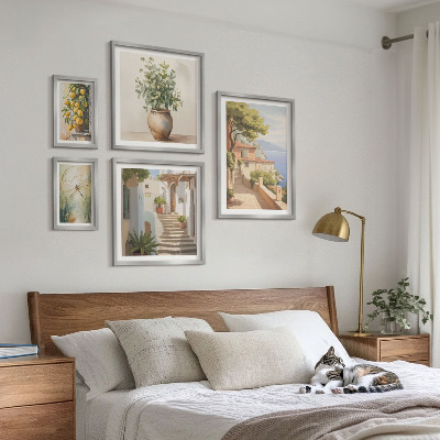 Sieninė paveikslų galerija Stilingi pajūrio miestelių vaizdai