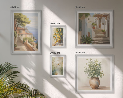 Sieninė paveikslų galerija Stilingi pajūrio miestelių vaizdai