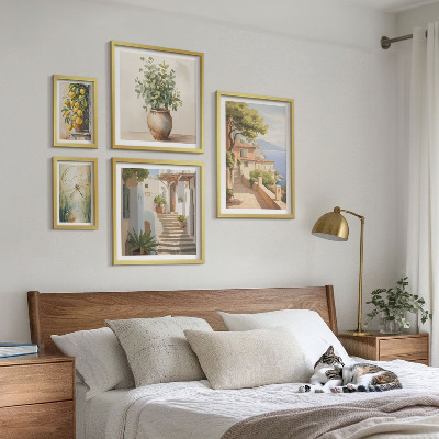 Sieninė paveikslų galerija Stilingi pajūrio miestelių vaizdai