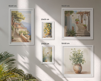 Sieninė paveikslų galerija Stilingi pajūrio miestelių vaizdai