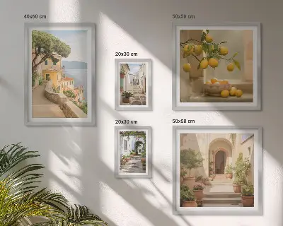 Sieninė paveikslų galerija žavingos jūros gėrybės