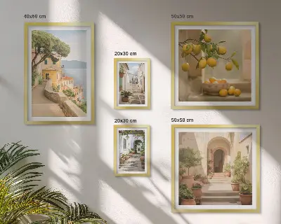 Sieninė paveikslų galerija žavingos jūros gėrybės