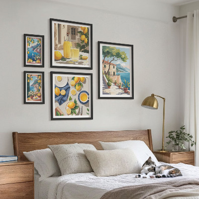 Sieninė paveikslų galerija Citrinos su vaizdingu vaizdu