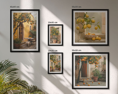 Sieninė paveikslų galerija Citrusiniai vaisiai sode
