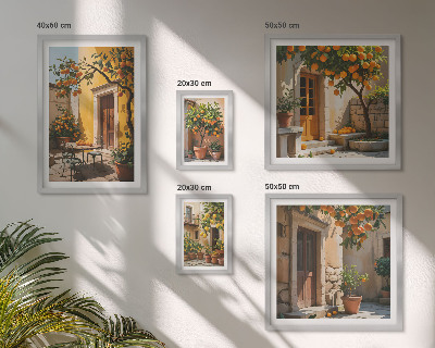 Sieninė paveikslų galerija Citrusiniai vaisiai soduose