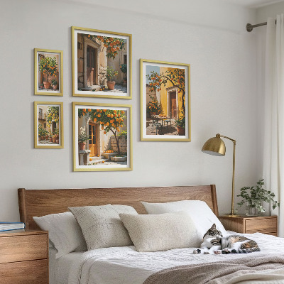 Sieninė paveikslų galerija Citrusiniai vaisiai soduose
