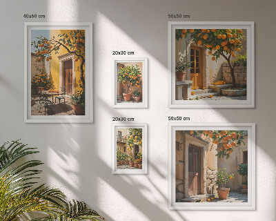 Sieninė paveikslų galerija Citrusiniai vaisiai soduose
