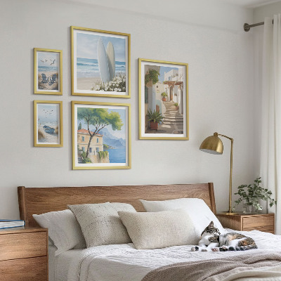 Sieninė paveikslų galerija Stilingi pajūrio vaizdai