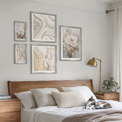 Sieninė paveikslų galerija Abstraktūs gėlių motyvai, elegancija