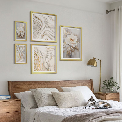 Sieninė paveikslų galerija Abstraktūs gėlių motyvai, elegancija