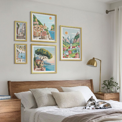 Sieninė paveikslų galerija Žavingi kalnai ir miesteliai