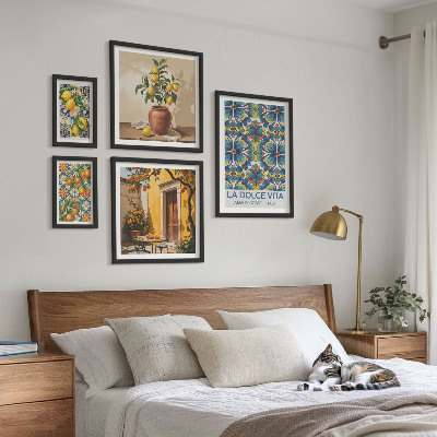 Sieninė paveikslų galerija Itališki citrusiniai vaisiai Viduržemio jūros stiliumi