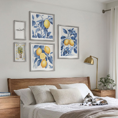 Sieninė paveikslų galerija Citrininiai kaimiški akcentai
