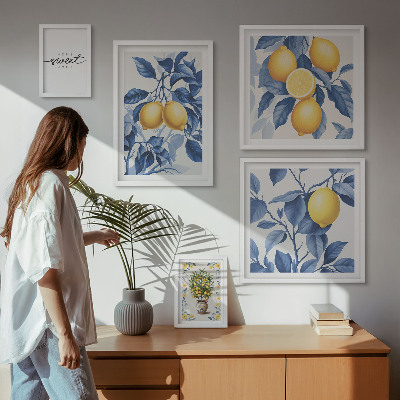 Sieninė paveikslų galerija Citrininiai kaimiški akcentai