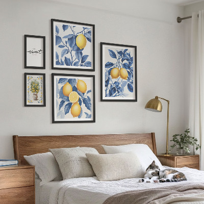 Sieninė paveikslų galerija Citrininiai kaimiški akcentai