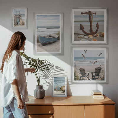Sieninė paveikslų galerija Pajūrio atmosfera, poilsis, paplūdimys