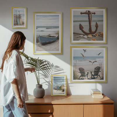 Sieninė paveikslų galerija Pajūrio atmosfera, poilsis, paplūdimys
