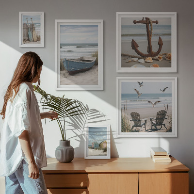 Sieninė paveikslų galerija Pajūrio atmosfera, poilsis, paplūdimys