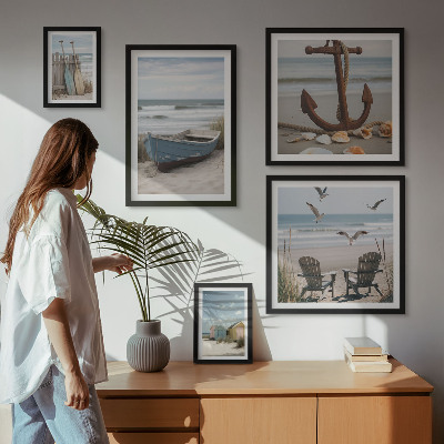 Sieninė paveikslų galerija Pajūrio atmosfera, poilsis, paplūdimys
