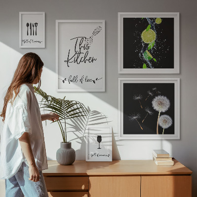 Sieninė paveikslų galerija Įkvėpimas virtuvei su meile