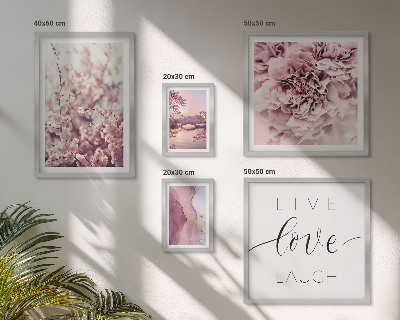 Sieninė paveikslų galerija Gėlių motyvai pasteliniai šūkiai